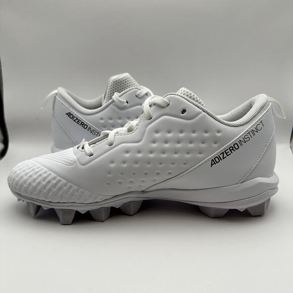 Adidas Adizero MD IF3366 Wms 9.5 White/Black Softball Cleats - Picture 4 of 9